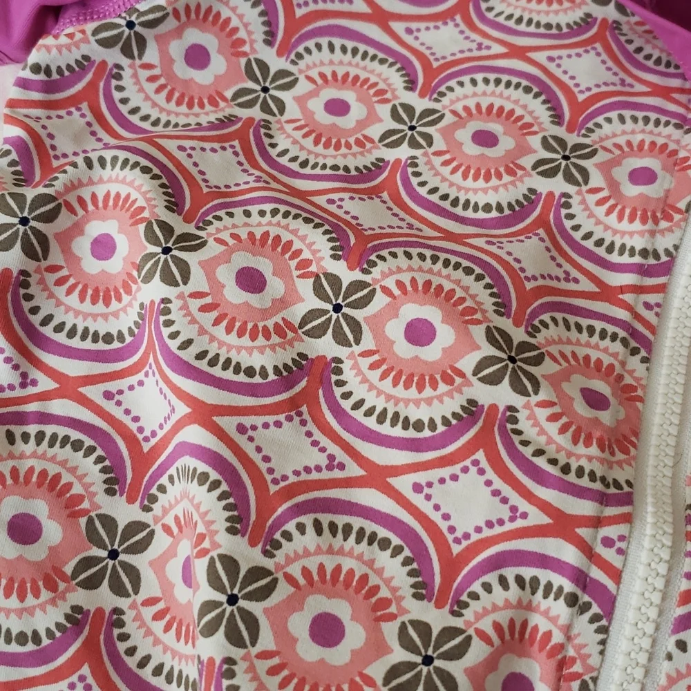 Garnet Hill Wave Rider Rashguard Top & Bottoms Swim Suit Sz 6